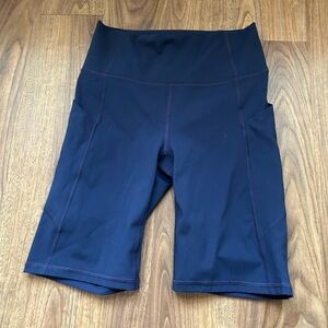 Fabletics Navy Bike Shorts Size Small